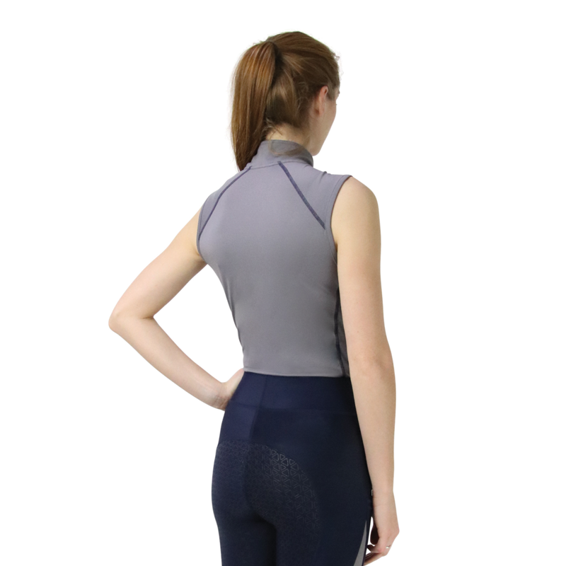 Hy Sport Active Sleeveless Top - Pencil Point Grey-1